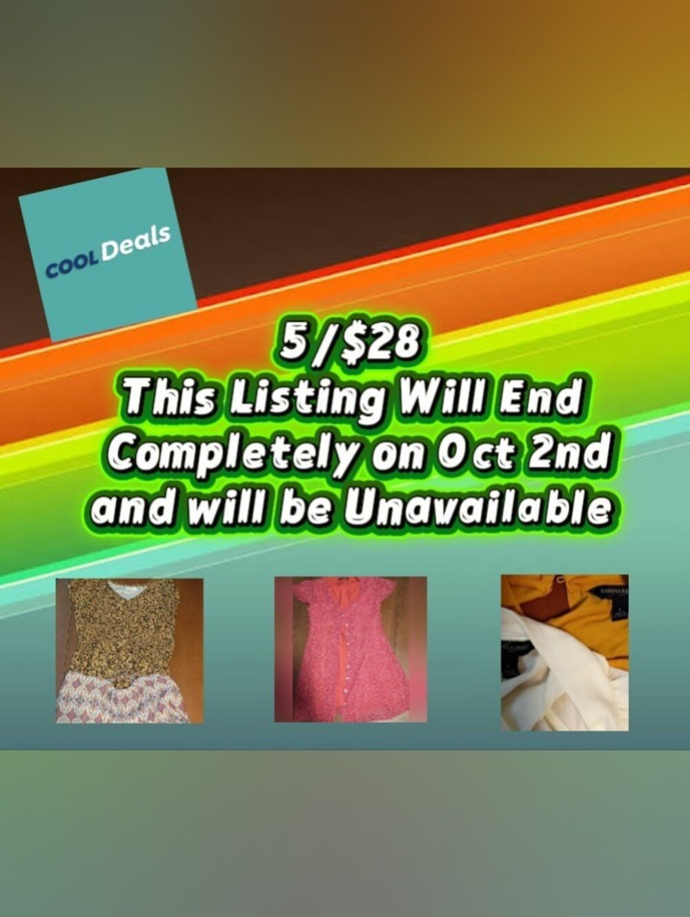 5/$28 Woman's Bundle Must Go Items!!